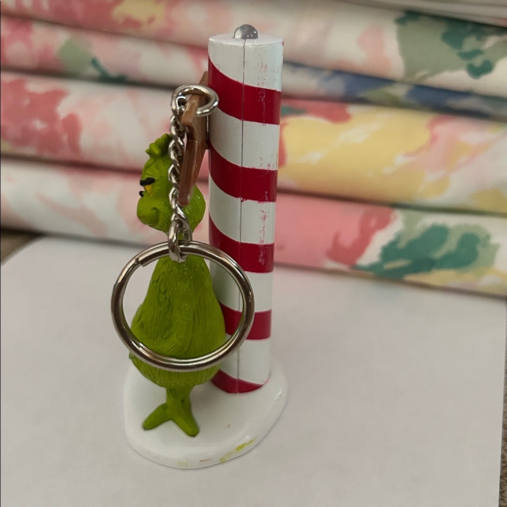 Dr. Suess Grinch and Max Dog Whoville Christmas “North Pole” Keychain Key Ring - Picture 4 of 8